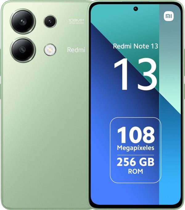 Smartphone Xiaomi Redmi Note 13, 8+256G modelo 23129RA5FL, verde - Image 2