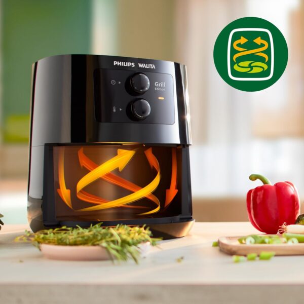 Fritadeira Airfryer Série 3000 Grill Edition Philips Walita com 4.1L de capacidade Preta 1400W 110v - HD9202/91 - Image 6