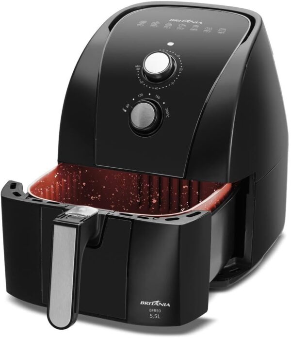 Fritadeira Air Fryer Britânia 5,5L 1500W BFR50 Redstone 220V - Image 11