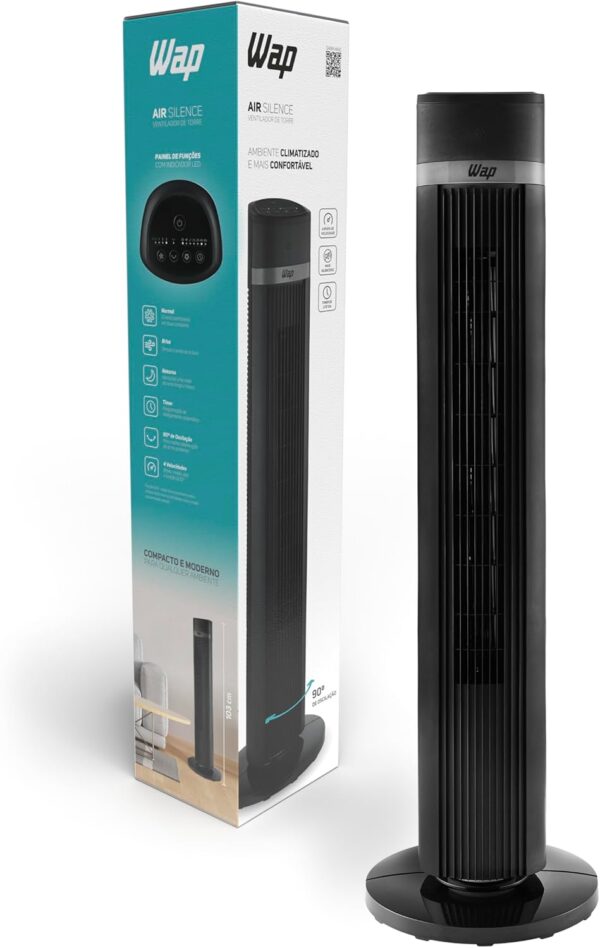 WAP Ventilador de Torre AIR SILENCE com 4 Ní­veis de Velocidade, Time de até 15 Horas e Desligamento Automático 127V - Image 9