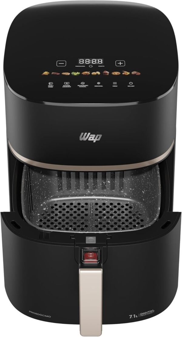 WAP Fritadeira Elétrica Air Fryer MEGA FAMILY DIGITAL 7,1 Litros, Revestimento Antiaderente, 16A 1700W 220V - Image 8