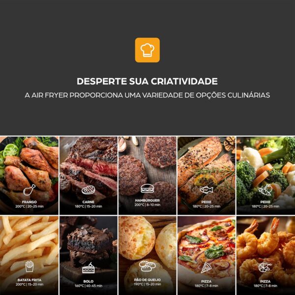 WAP Fritadeira Elétrica Air Fryer MEGA FAMILY DIGITAL 7,1 Litros, Revestimento Antiaderente, 16A 1700W 220V - Image 16