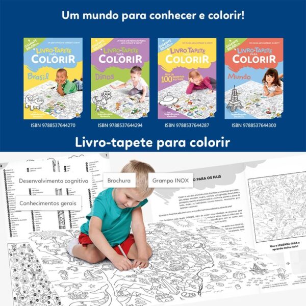 Livro-Tapete para Colorir: Mais de 100 Desenhos Incríveis - Image 6