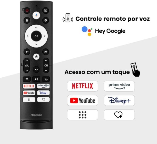 Hisense Smart TV UHD 4K QLED 55" Polegadas 55Q6N Google TV com HDR10+, Dolby Atmos, Sports Mode, Game Mode Plus e Compatível com Alexa - Image 6