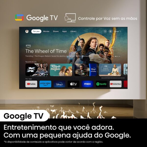 Hisense Smart TV UHD 4K QLED 55" Polegadas 55Q6N Google TV com HDR10+, Dolby Atmos, Sports Mode, Game Mode Plus e Compatível com Alexa - Image 8