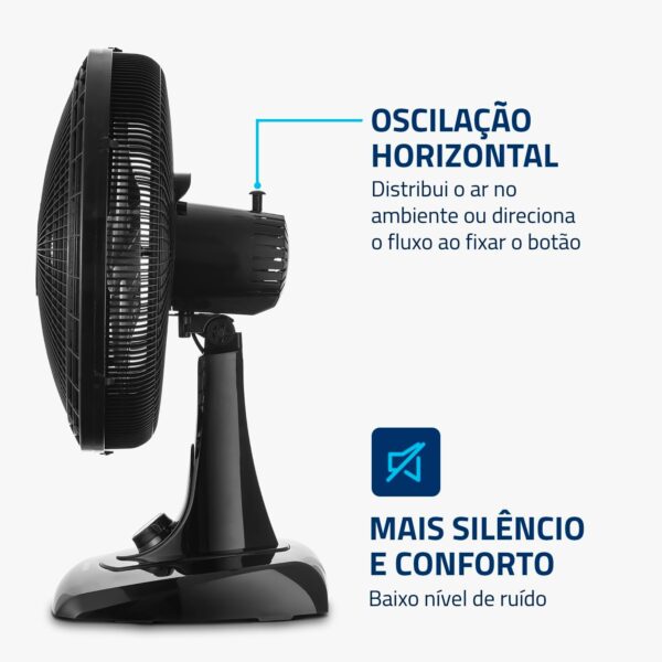 Ventilador de Mesa Mondial 220V, 40cm, 6 pás, Super Power - VSP-40-B - Image 5