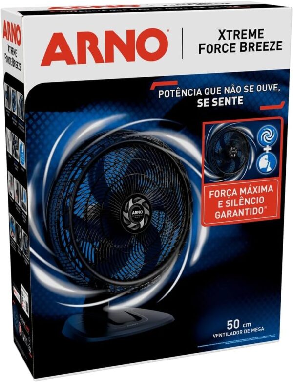 Arno VB50 Force Breeze Xtreme - Ventilador de Mesa Desmontável, 127V, 50cm - Image 5