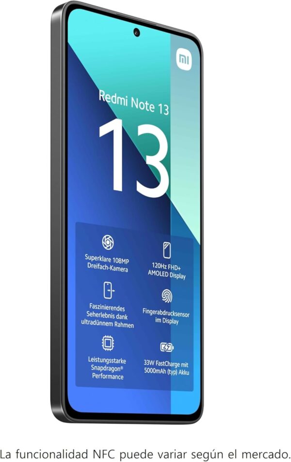 Smartphone Xiaomi Redmi Note 13 4G 8+256 GB, preto - Image 3