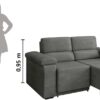 Sofá Retrátil Desmontável Suede 2 Lugares Fox (CINZA) - Image 7