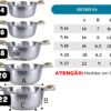 Panelas De Alumínio 5 Peças, Caçarolas Grossas, Não Adesivo, Com Tampa E Alças De Madeira - Imagem 5