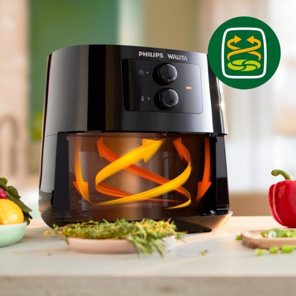 Fritadeira Airfryer Série 3000, Philips Walita, com 6.2L de capacidade, Preta, 2000W, 110v - HD9206/91 - Image 5