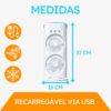 Ventilador Mini Ar Condicionado Umidificador 280 ML LED Climatizador Duplo Portátil Ajustável 3 Velocidades - Image 5