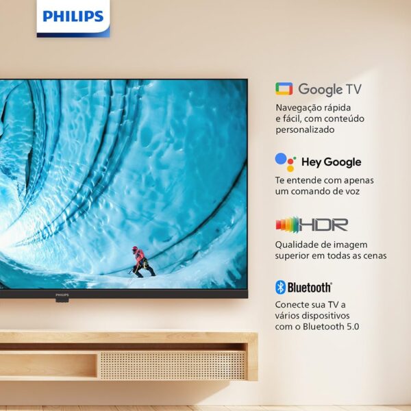 Smart TV Philips 32" HD 32PHG6909/78 Google TV, Comando de Voz, HDR - Image 8