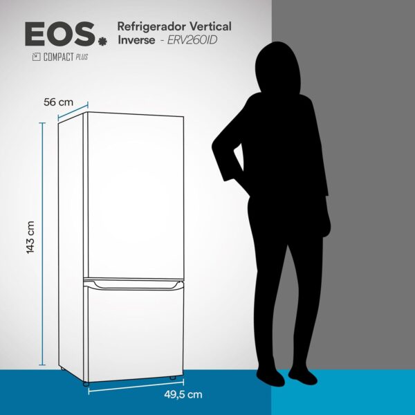 Geladeira Eos 192 Litros Duplex Inverse Preto Erv260idp 110v - Image 7