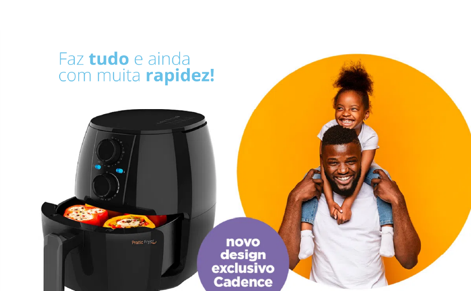 Fritadeira sem Óleo Cadence Pratic Fryer, 3L