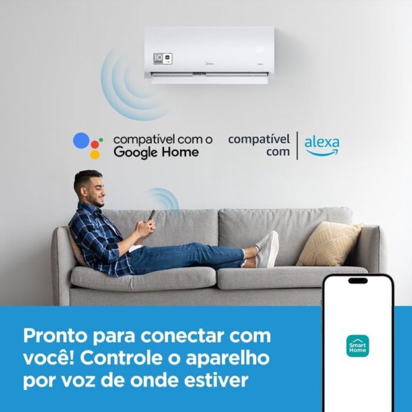 Ar Condicionado Split Hi Wall Inverter Springer Midea Xtreme Save Connect 9000 BTU/h Frio 42AGVCI09M5-220 Volts - Image 8