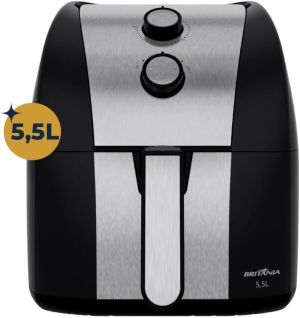 Fritadeira Air Fryer Britânia 5,5L 1500W Gold BFR51 127V - Image 2