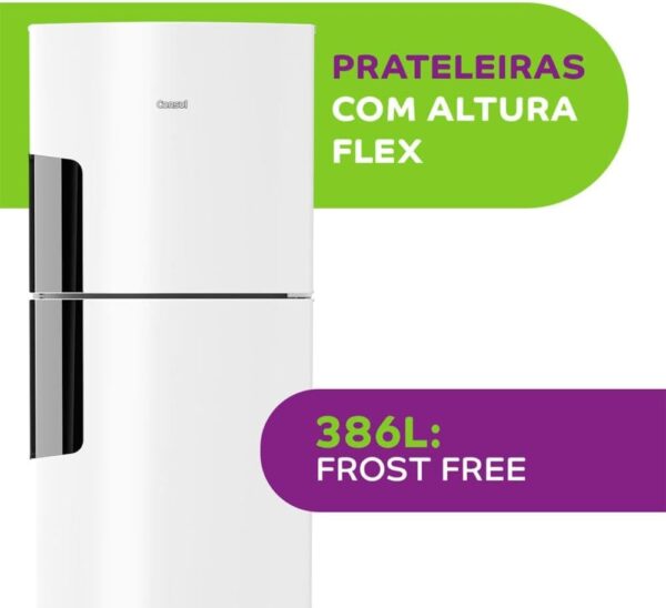 Geladeira Consul Frost Free Duplex 386 litros com Altura Flex cor branca CRM44AB 110V - Image 5