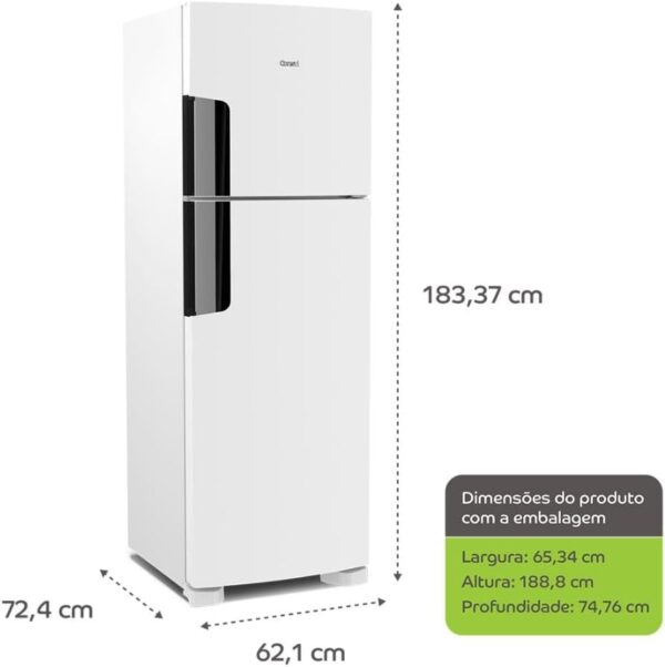 Geladeira Consul Frost Free Duplex 386 litros com Altura Flex cor branca CRM44AB 110V - Image 10