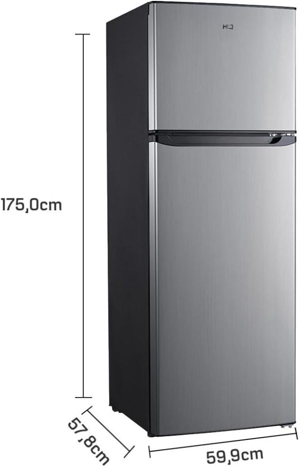 Geladeira Refrigerador HQ Defrost 310 Litros Preto/Inox HQ-310RDF 220V - Image 3