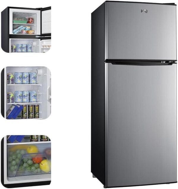 Geladeira Refrigerador HQ Defrost 310 Litros Preto/Inox HQ-310RDF 220V - Image 5