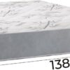 Colchão Casal Espuma Egito 138x188x19cm Cinza/Branco Portobel - Suporta até 100kg por Pessoa - Image 2