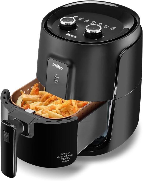 Fritadeira Air Fryer Gourmet Philco 4,4 Litros 1500w Preto Pfr15pg - 127v - Image 2