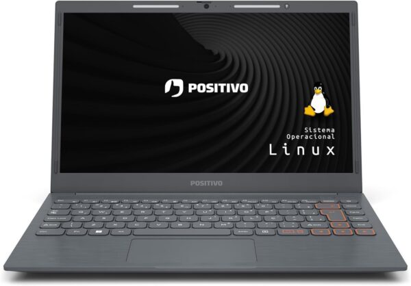 Notebook Positivo Vision C14 Lumina BAR Celeron, 8GB 128GB eMMC, Tela 14 Polegadas HD Antirreflexo, Linux, Tecla Link - Cinza - Image 2