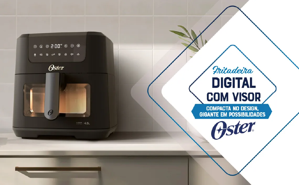 Fritadeira Sem Óleo Oster, 4,6L, 1500W