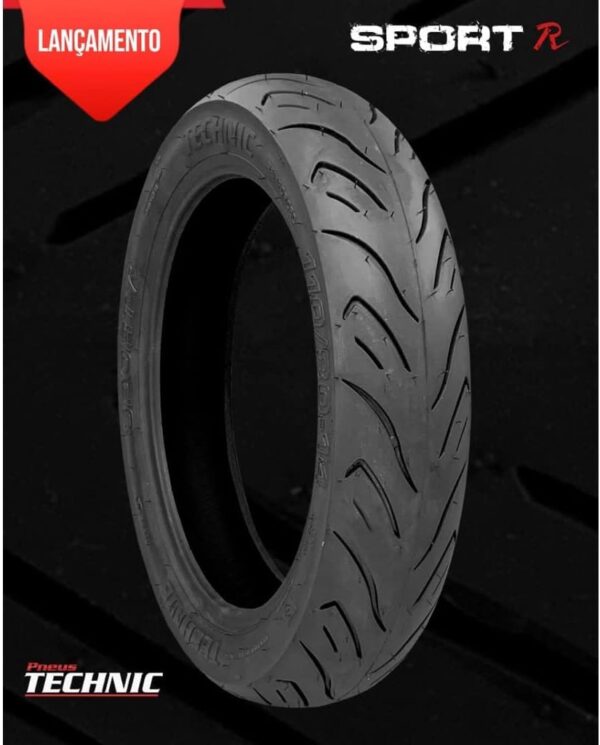 Pneu Technic SPORT R 80/100-18 = (2.75-18) 42P TL Dianteiro Titan/YBR/CBX 150 / CBX 200 / YES 125 - Image 2