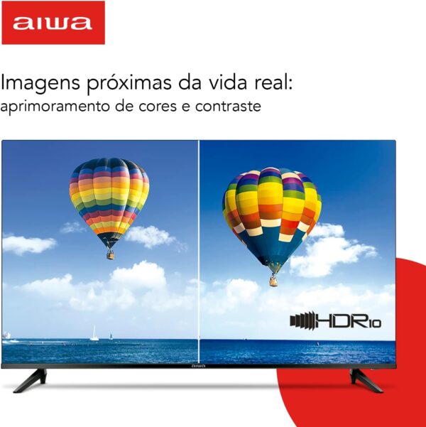 Smart TV Aiwa 32”, Android, HD, Borda Ultrafina, HDR10, Dolby Áudio - AWS-TV-32-BL-02-A - Image 2