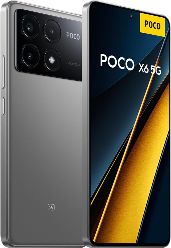 Smartphone Xiaomi POCO X6 Pro 5G 12GB+512GB NFC Dimensity 8300-Ultra 64MP câmera tripla 67W 120Hz AMOLED (Cinza) - Image 2