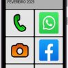 Smartphone do Idoso 4G Letras Grandes, Botão SOS, Dual SIM 32GB 1GB RAM Tela 5.45" Câmera 8Mpx Android 9 - Azul - Imagem 2