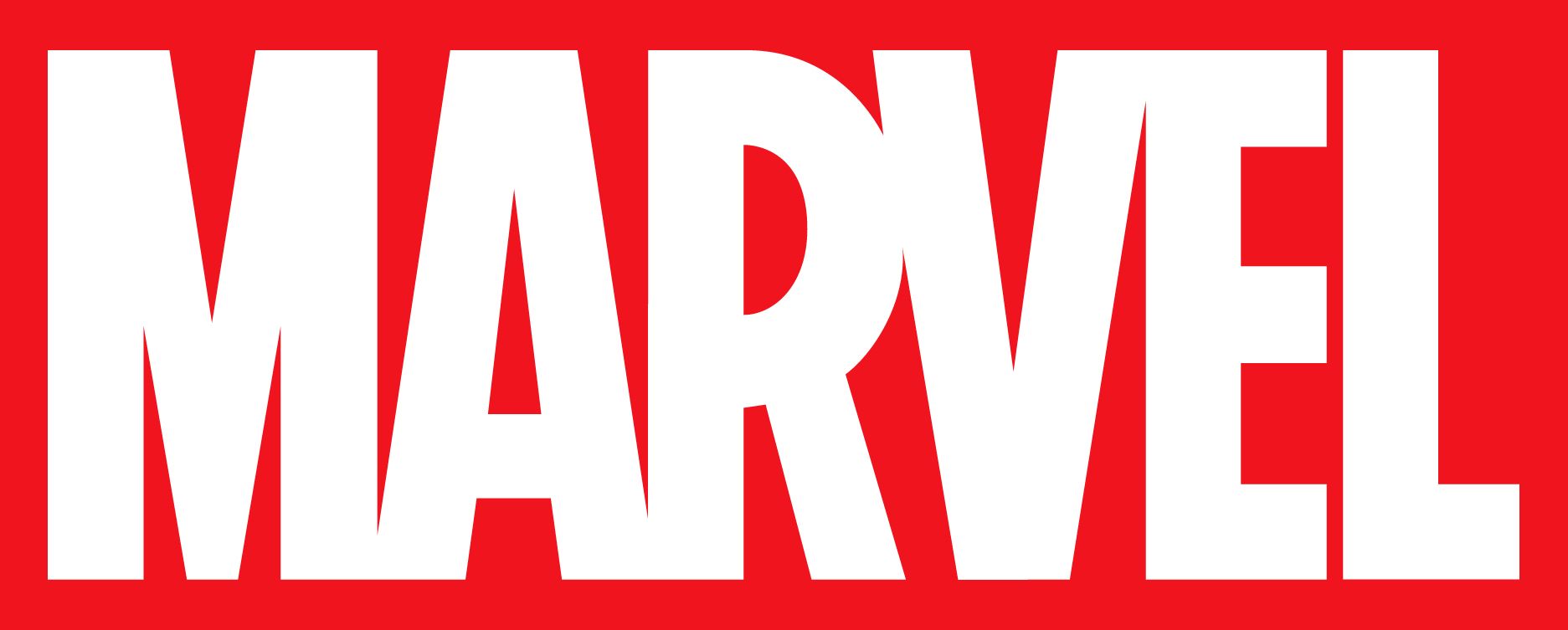 O pôster oficial da Marvel apresenta o nome do país em branco em frente a um fundo vermelho.