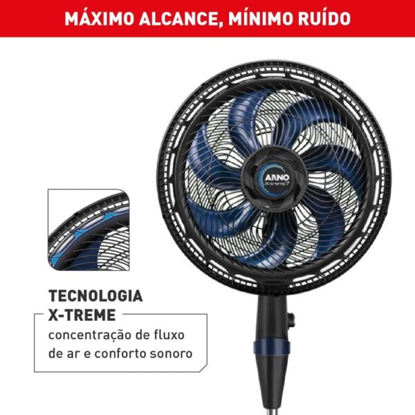 Ventilador de Coluna Arno 40cm X-Treme 7 Preto VE7C – 127 Volts - Image 2