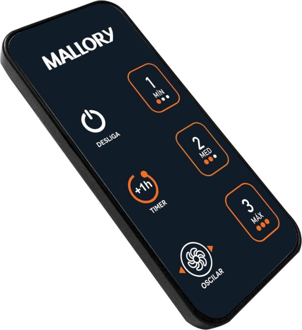 Ventilador de Coluna Mallory Max Control Com Controle Remoto 140W, Silencioso, Com Hélice de15 pás, Grade Especial em Sistema TS, Máxima Vazão e Mínimo Ruído - PR-GR - 127V - Image 2