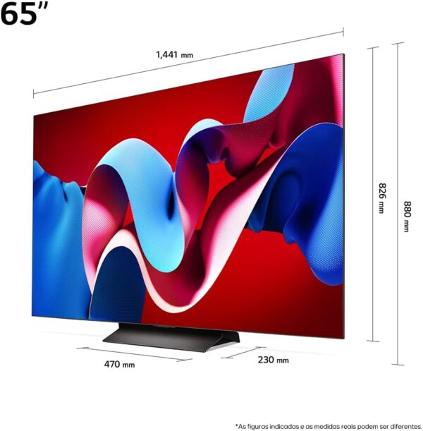 Smart TV 4K 65" LG OLED evo OLED65C4 Processador α9 Ger7 AI Painel 144Hz Intensificador de Brilho Design Ultra Slim Dolby Vision Dolby Atmos - Image 3