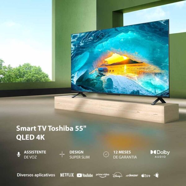 Smart TV 55" Toshiba QLED 4K Vidaa - TB026M - Image 2