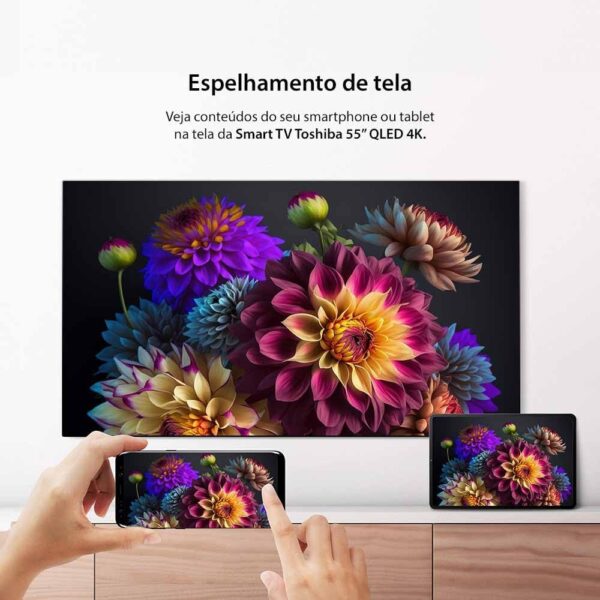 Smart TV 55" Toshiba QLED 4K Vidaa - TB026M - Image 7