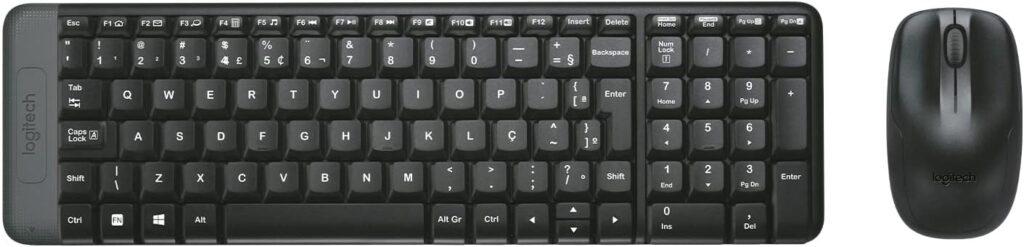 Combo Teclado e Mouse sem fio Logitech MK220 com Design Compacto, Conexão USB, Pilhas Inclusas e Layout ABNT2 29 51eu4O70lpL. AC SL1500