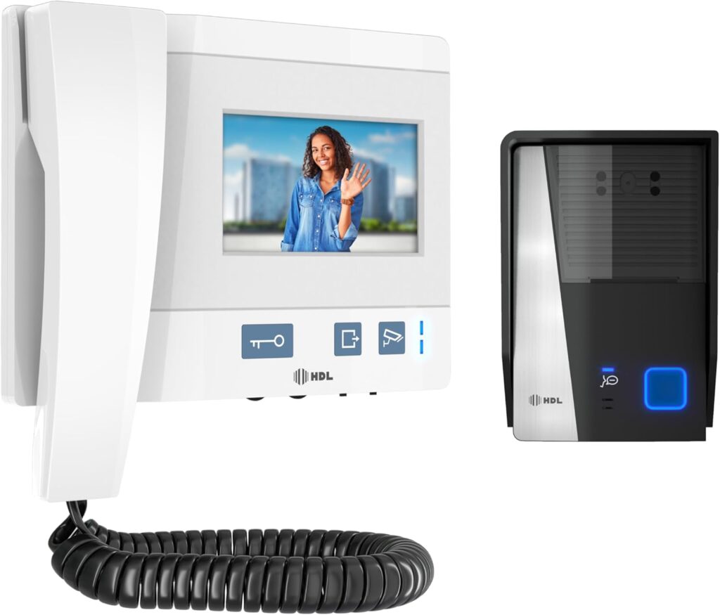 PORTEIRO ELETRONICO HDL VIDEO KITS VIDEO CLASS - 4.3" BRANCO - 90.02.11.000 33 61yQnAUK8SL. AC SL1500
