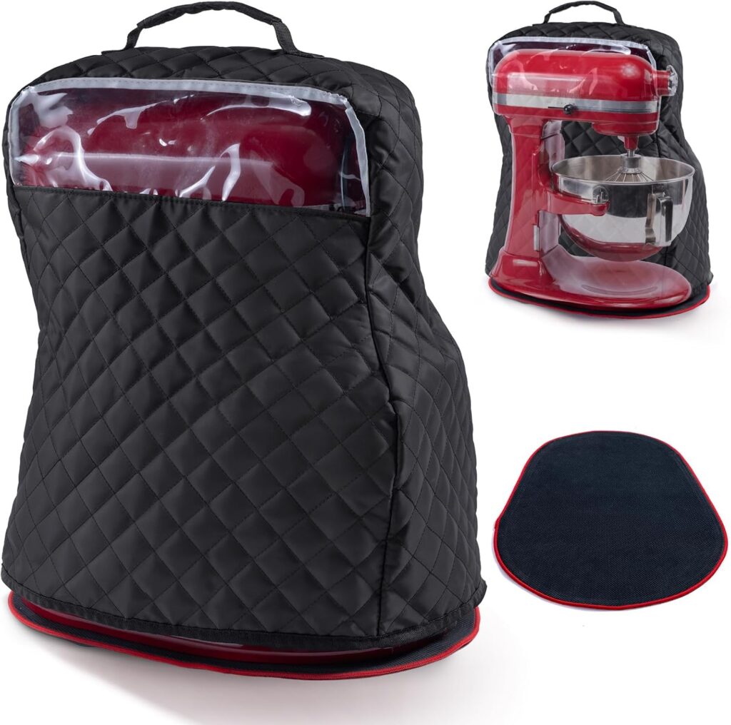 BAGSPRITE Capa de batedeira com controles deslizantes de eletrodomésticos compatível com KitchenAid Mixer 4,5/5 litros com bolsos para acessórios e acessórios de auxílio de cozinha 41 71ArZ4T gUL. AC SL1500