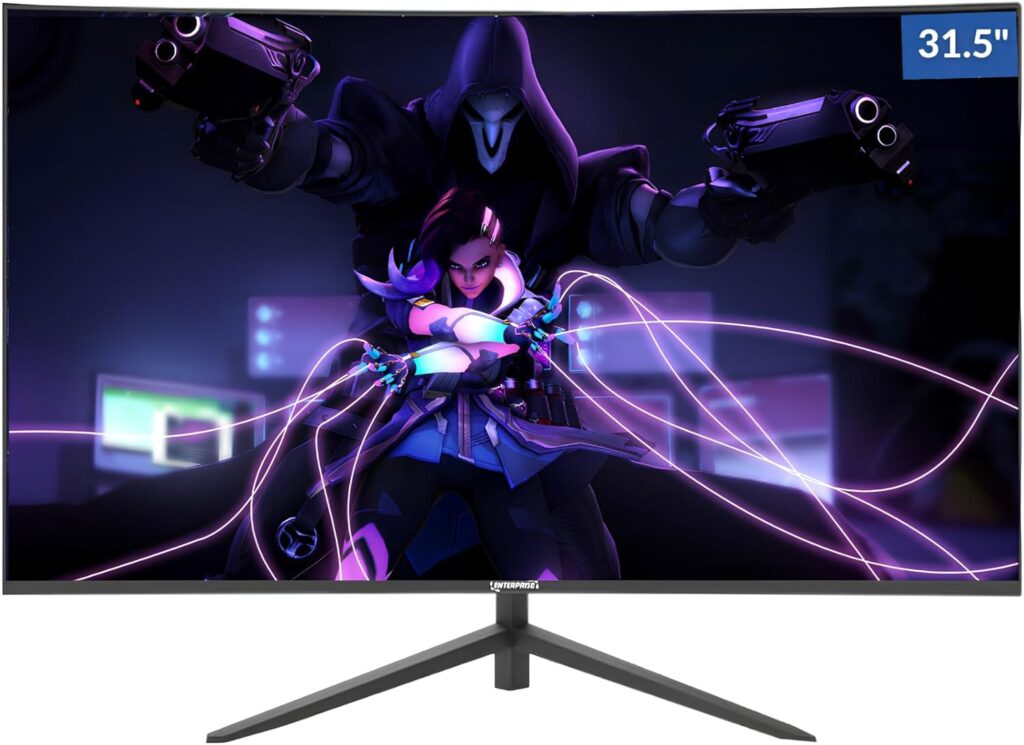 MONITOR ENTERPRISE 31.5 POLEGADAS LED WIDESCREEN 75HZ CURVO EP32CR15 FHD FRAMLESS PRETO 17 71Dm6quTdL. AC SL1500