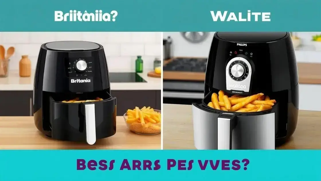 As 2 Melhores Fritadeiras Air Fryer para Comprar em 2025: Britânia e Philips Walita