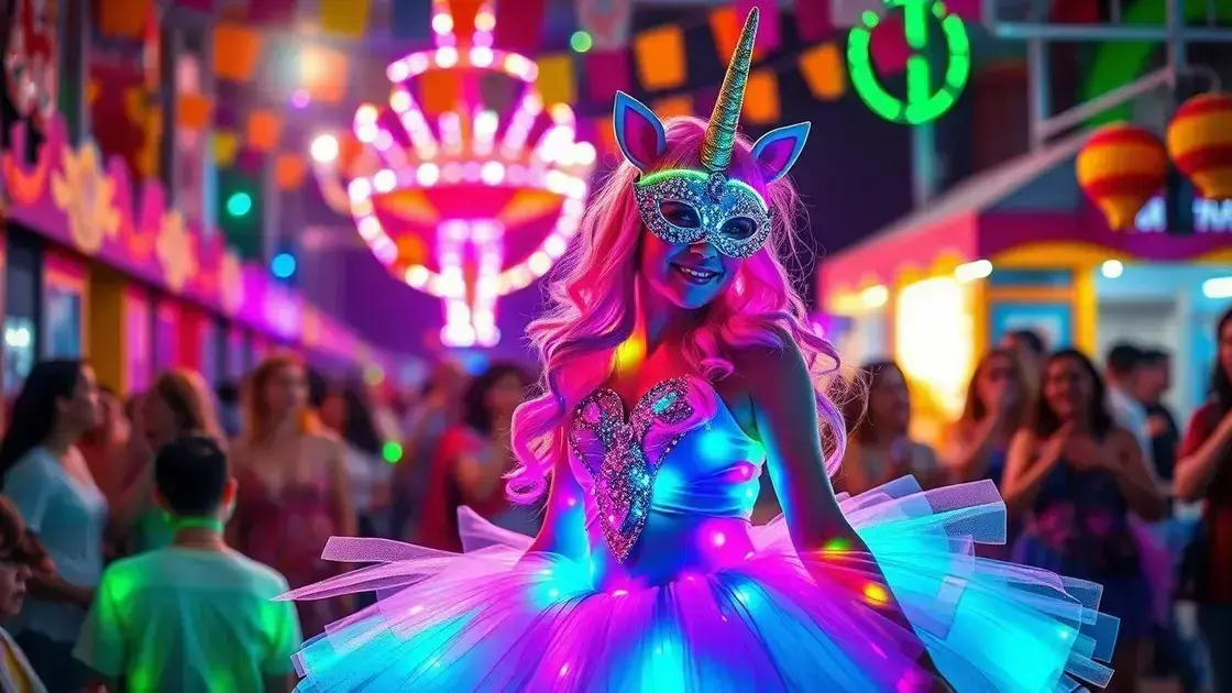 As 3 Melhores Fantasias de Carnaval em 2025: Unicornio, LED e Tutu