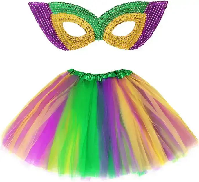 Conjunto de Fantasia Tutu com Máscara