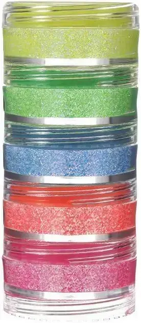 Glitter Po Iridescente Kit 5 Cores