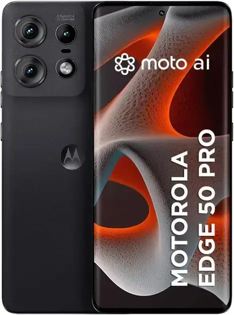 Smartphone Motorola Edge 50 Pro 5G - 256GB 24GB (12GB RAM+12GB Ram Boost) 50MP Ultra-Pixel AI Camera IP68 NFC - Preto