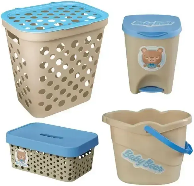 Kit 4 Pçs Cesto Bebê