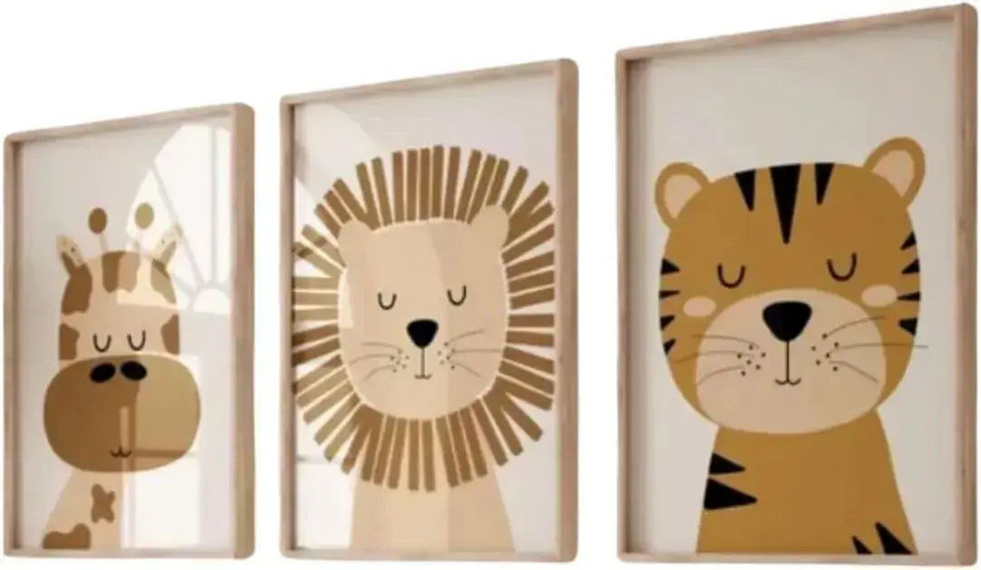 Quadro Decorativo Infantil Safari